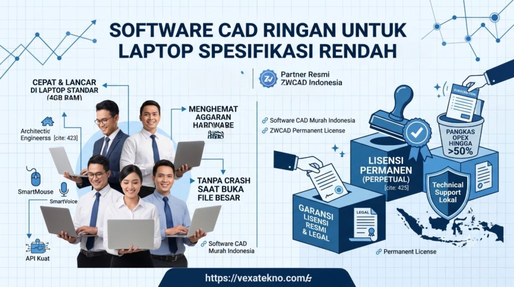 Software CAD Ringan untuk Laptop Spesifikasi Rendah
