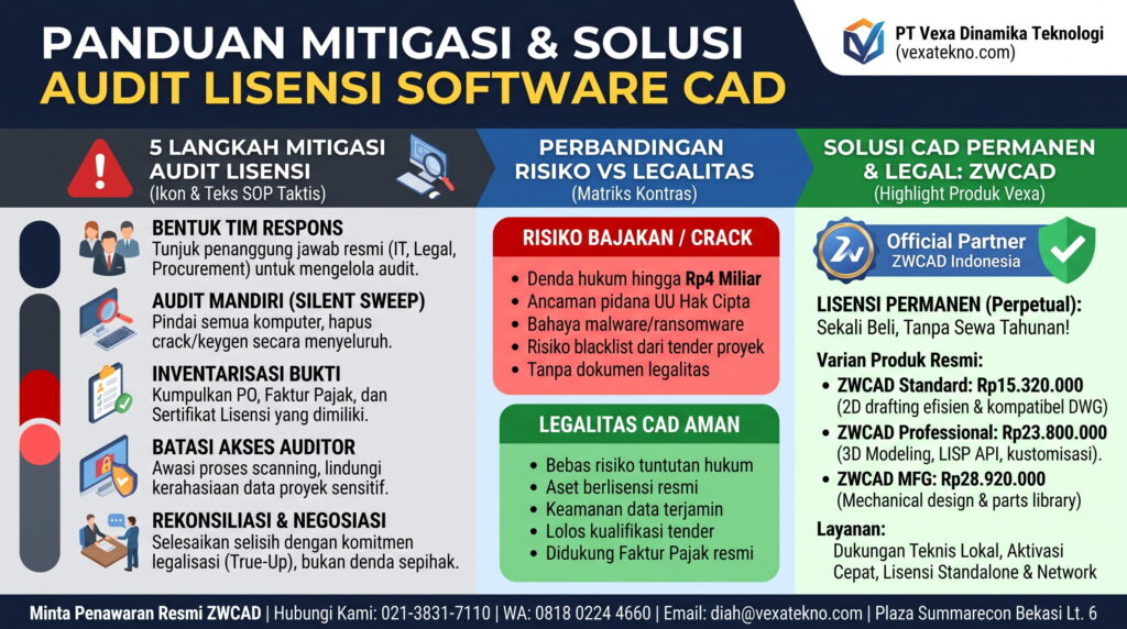 Cara Menghadapi Audit Lisensi Software Desain pada Perusahaan Konstruksi